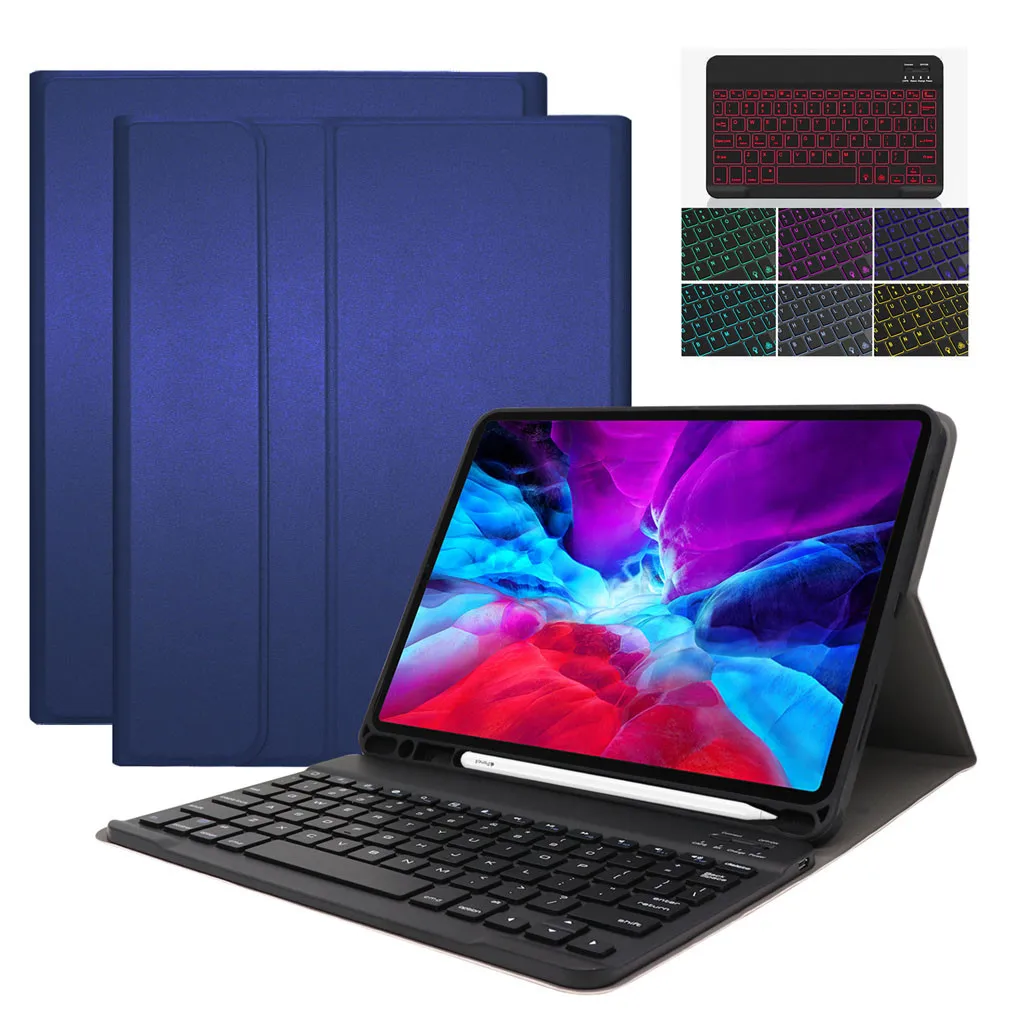 Detachable Wireless Bluetooth Light Backlit Keyboard Cover For iPad Pro 11 2020 2 th Generation Case Magnetic stand Funda + Film |
