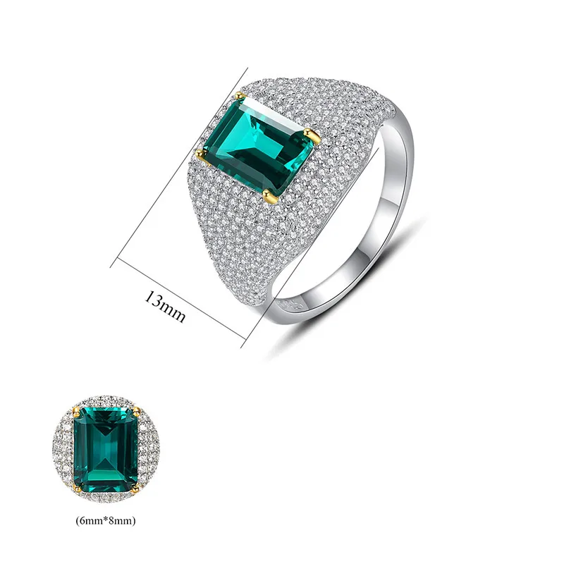 FXLRY Tiny AAA CZ Stone Paved Rings Fashion Vintage Rings for Women Wedding Jewelry