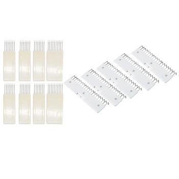 

5Pcs Long Claw Weight Wide Hanger for Brother/Silver Reed & 8PCS Transfer Comb Transfer Tool Standard Gauge Needles for Silver R