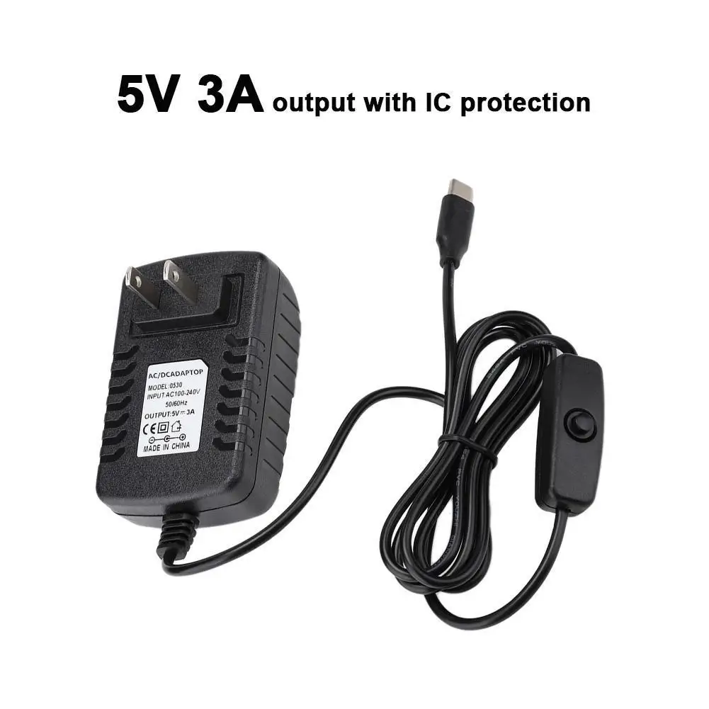 5V3A адаптер питания type-C USB зарядное устройство ширина импульса модуляция Быстрая зарядка с переключением для Raspberry Pi 4/4B