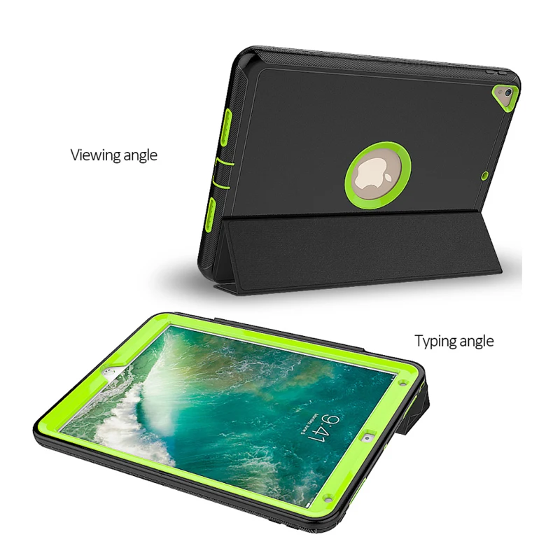 

Luxury Silicone Hard Shockproof Cover Smart Wake up function Case For iPad Pro 12.9 or 2017 2018 iPad Air 2 Air 2
