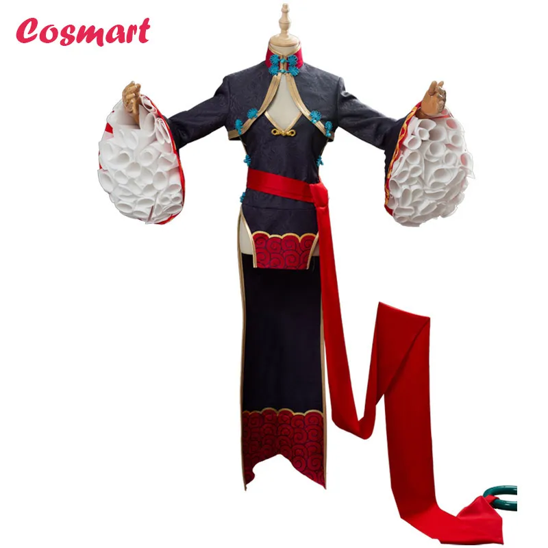 costume Fate Grand Order FGO Shuten-douji zombie Косплей Костюм Zombie Shuten Douji Cheongsam с уголком Хэллоуин костюм для женщин F - Цвет: costume