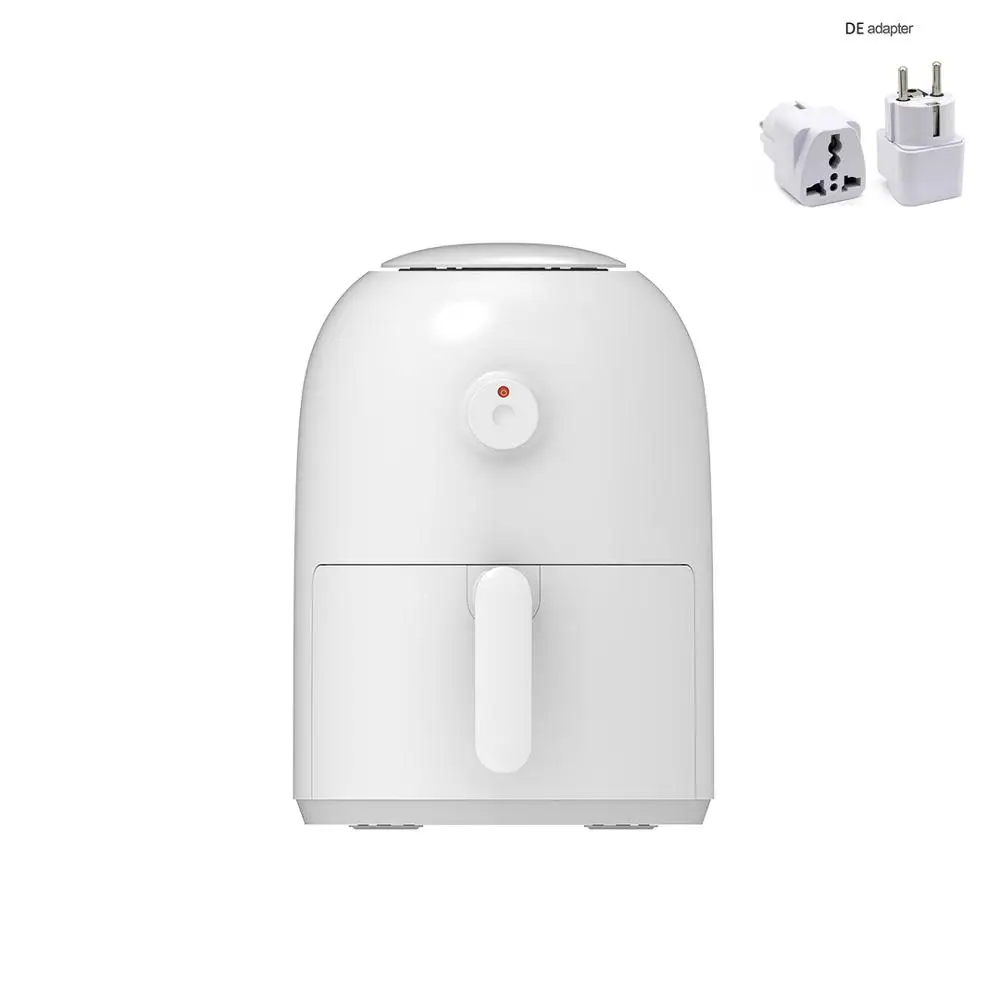 Add DE Adapter Новейший Xiaomi Mi горшок 2L 800 Вт Onemoon Air фритюрница бытовой Интеллектуальный без дыма высокой емкости Электрический Фритюрница прибор для нарезки фри - Цвет: Add DE Adapter