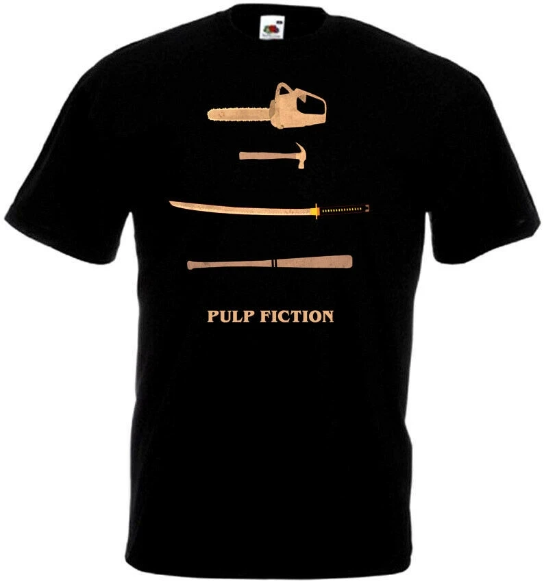 Pulp fiction v19 футболка черный Квентин Тарантино все размеры S-3XL Футболка модная