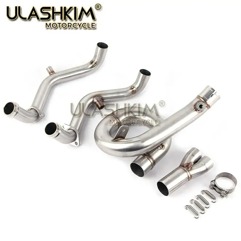 51 мм мотоциклетная средняя Передняя Труба для MT-07 MT07 MT 07 2013- slip on средняя Соединительная труба