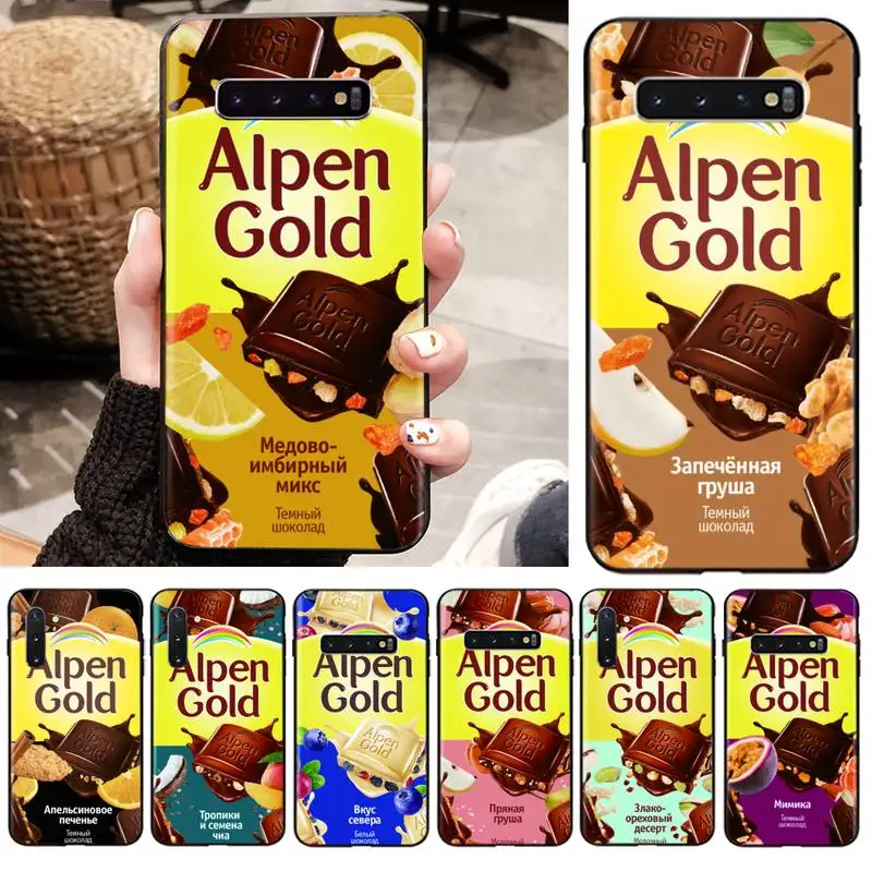 Чехол для телефона Alpen с золотым и шоколадным покрытием черный Samsung S10 5G/lite/plus