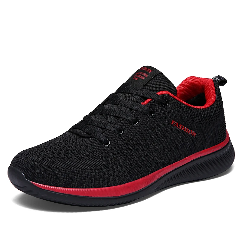 Damyuan/зимняя повседневная обувь на меху Мужская дышащая обувь; Zapatos De Hombre; большие размеры 46; обувь без застежки для мужчин; Легкие мужские кроссовки; повседневная обувь черного цвета кроссовки мужские - Цвет: red breathe
