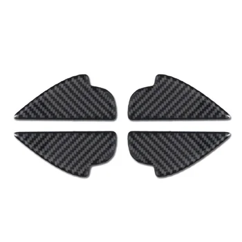 

4pcs Carbon Fiber Black Car Door Handle Bowl Cover Trim For Mazda 3/6 CX-5 2014-2018 Car Decoration Accessories