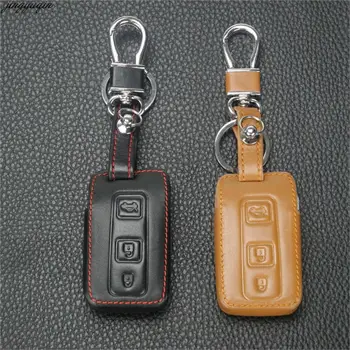 

3 Button Keyless Protect Cover Bag Smart Remote Leather Key Fob Case for Toyota Avenix Crown Prius Car Fob