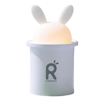 

250ML USB Essential Oil Diffuser Ultrasonic Air Humidifier For Baby Pregnant Cartoon Rabbit LED Light Lamp Car Air Purifier