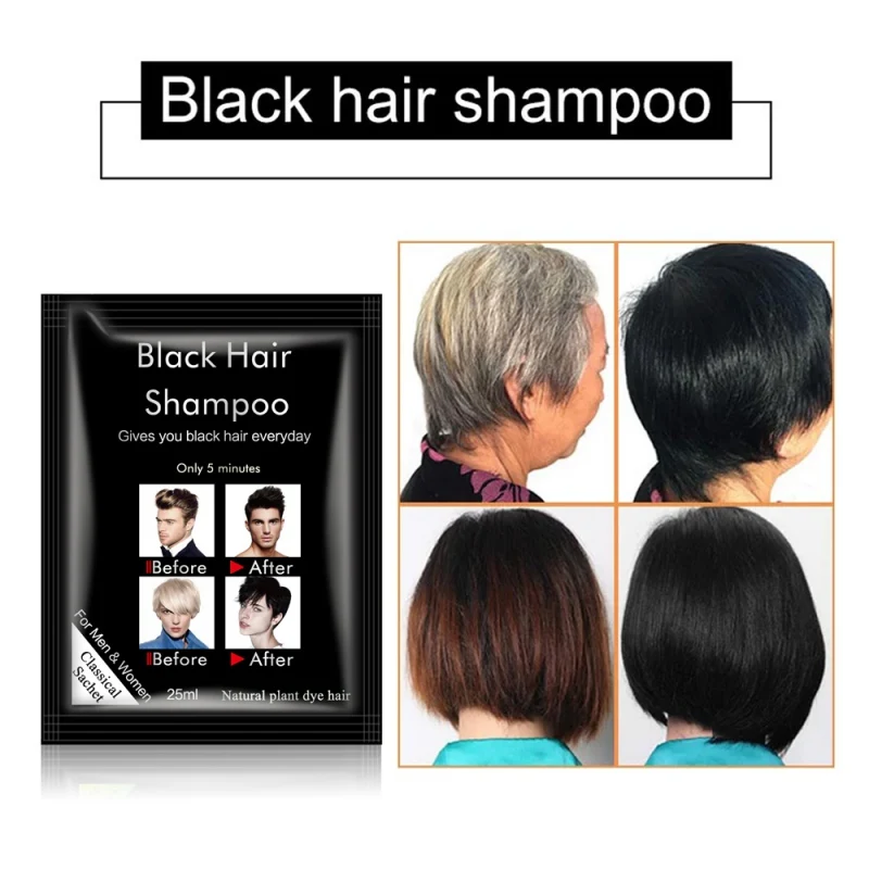 Black Hair Shampoos Only 5 Minutes White Hair Become Black Hair