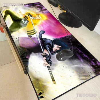 

Anime Boys Naruto Large Size Gaming Mouse Pad Anti-slip Natural Rubber PC Computer Gamer Mousepad Desk Mat Locking Edge