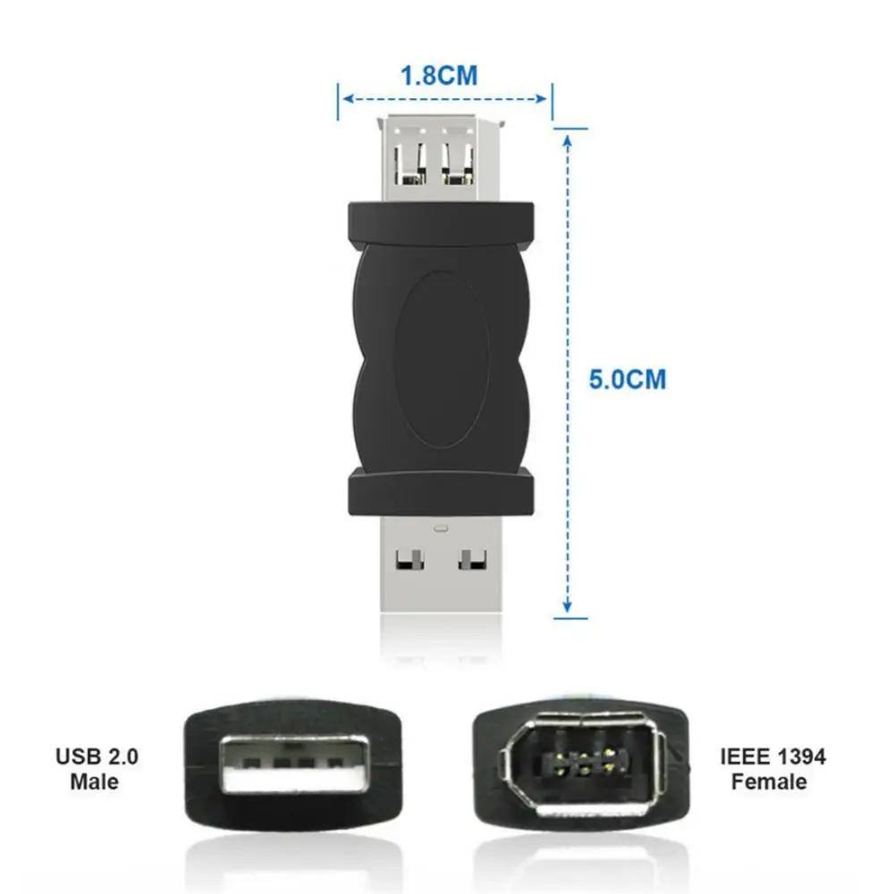USB-разъем 6-контактный USB 2 0 1394 гнездовой разъем к штекерному адаптеру Firewire IEEE