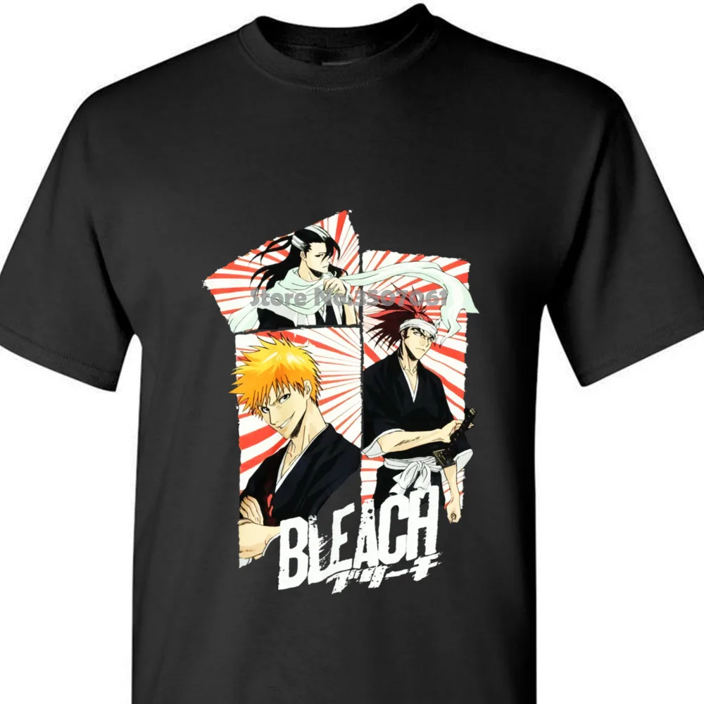 Bleach футболка большая Выцветшая японская аниме Манга Ichigo Kurosaki Shonen Jump Мужская футболка дешевая распродажа 1 хлопок пальто одежда Топы