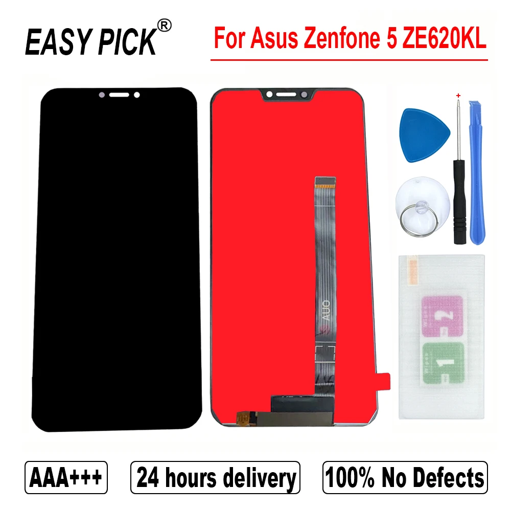 Для Zenfone 5Z ZS620KL X00QD ЖК-дисплей мобильный телефон сенсорный экран дигитайзер сборка