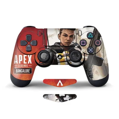 Apex Legends стикер кожи для sony PS4 контроллер кожи Модные переводные наклейки аксессуары для PS4 защитный чехол наклейки на регулятор - Цвет: Оранжевый