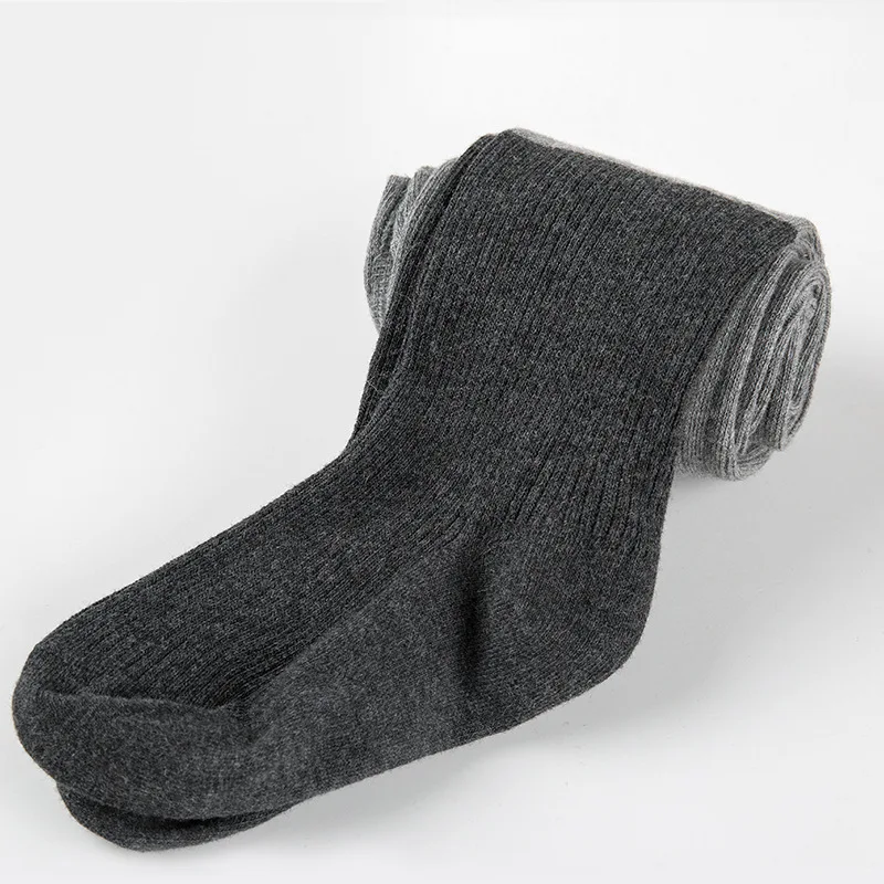05 Весна-Осень; хлопковые колготки для девочек; двухцветные лоскутные колготки в Вертикальную Полоску с эластичной резинкой на талии; зимние теплые чулки; колготки для детей - Цвет: 05