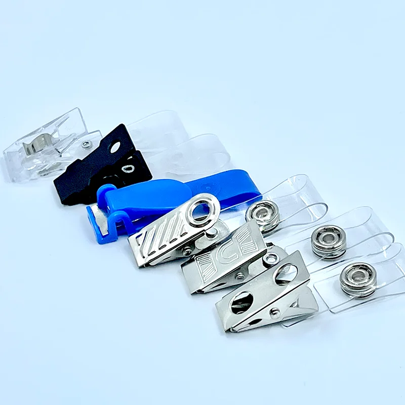 Badge Holder 10pcs 6 Styles Badge Clips Lanyard