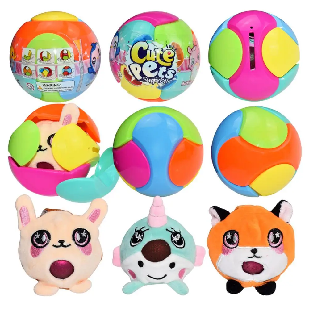 Сдавливаемые игрушки милый плюшевый мяч для животных плюшевый мяч для декомпрессии игрушки для детей