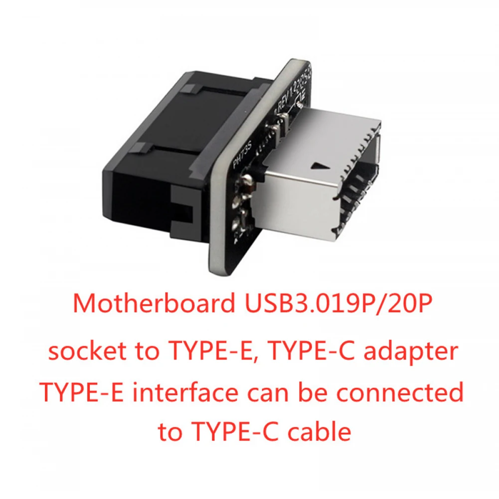 USB Internal Header to USB Type C Front Type E