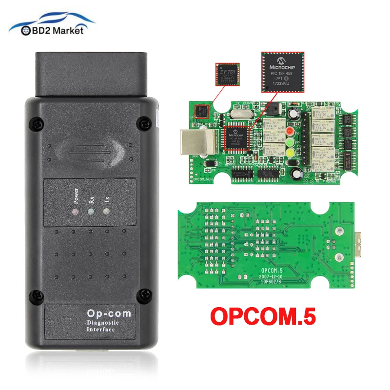 OPCOM op com для OPEL V1.95 с PIC18f45 FT232RQ может быть обновление вспышки OBD 2 диагностический