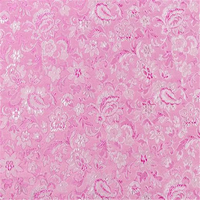 2 pink Парча полиэстер ткань 75 см 30 дюймов ширина горячая Распродажа жаккардовая ткань для китайской традиционной одежды - Цвет: 2 pink