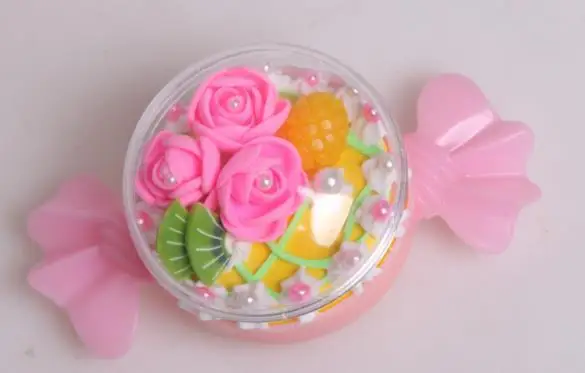 Детский ручной работы креативный DIY Имитация торта конфеты цветной глина ультра-светильник глина игрушка материал коробка
