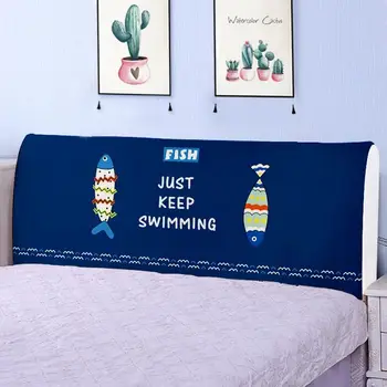

Fashion Dust Proof Bedspreads Home Bed Backrest Elastic Cloth Full Bed Headboard Cover Bedding Head Protective Dust Cover