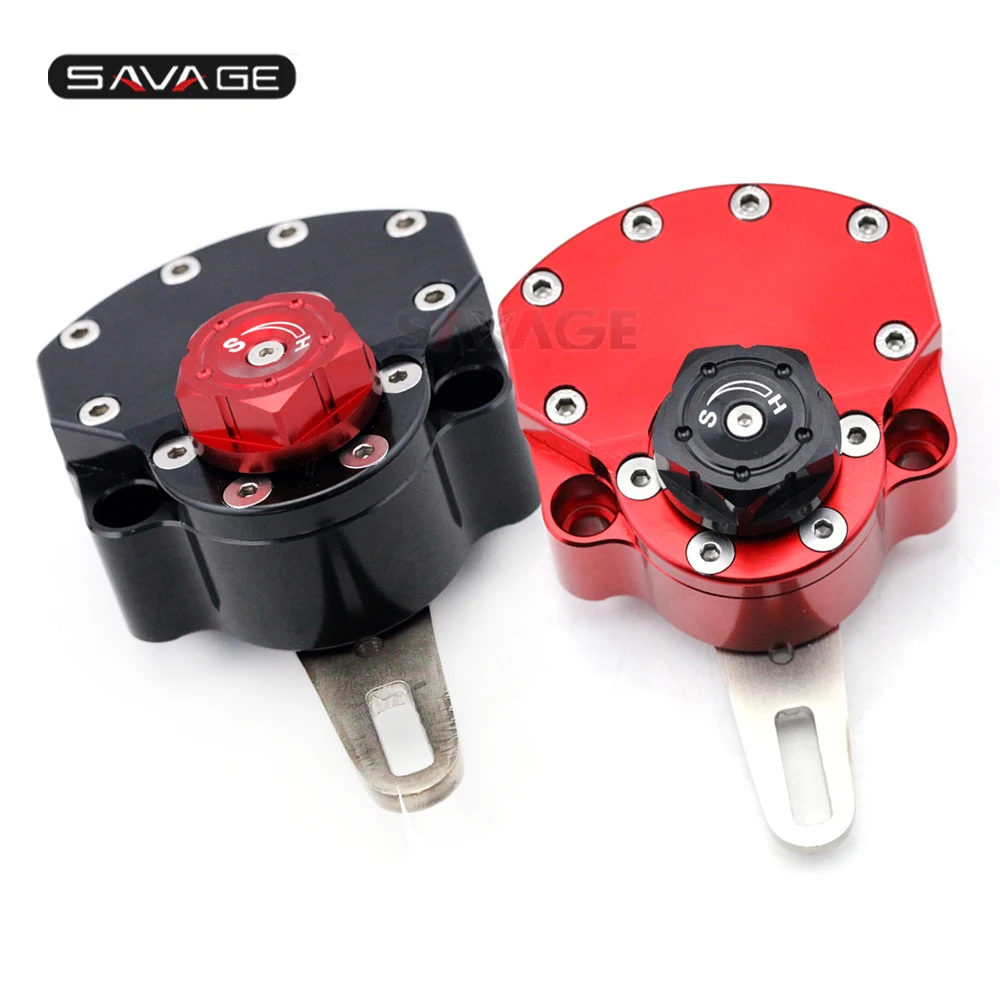 Universal Motorcycle Steering Damper Safety Adjustable Stabilizer Reversed Motor Accessories CNC Aluminum YAMAHA KAWASAKI HONDA