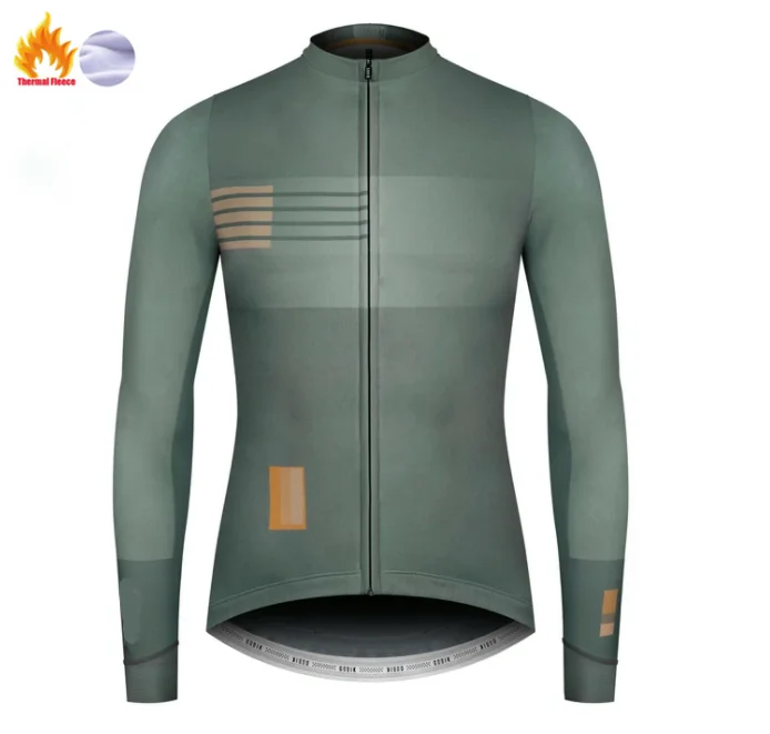 Fleece long sleeve Новинка Gobiking, Полярный гоночный костюм, Джерси, велосипедные шорты, набор для велосипеда, джерси, одежда для мужчин, комплект для велосипеда - Цвет: Fleece long sleeve