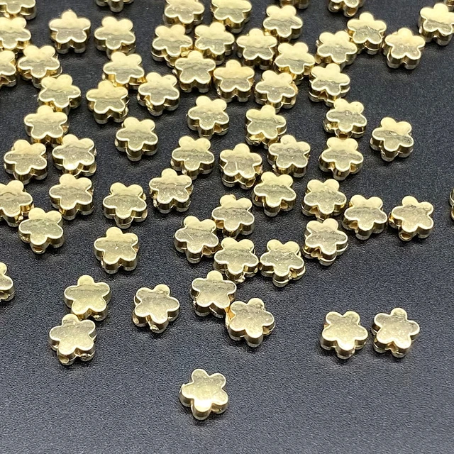 30pcs 9x12mm Gold Color Silver Color Love Heart Shape Acrylic Loose Spacer  Beads for Jewelry Making Earrings Bracelet DIY