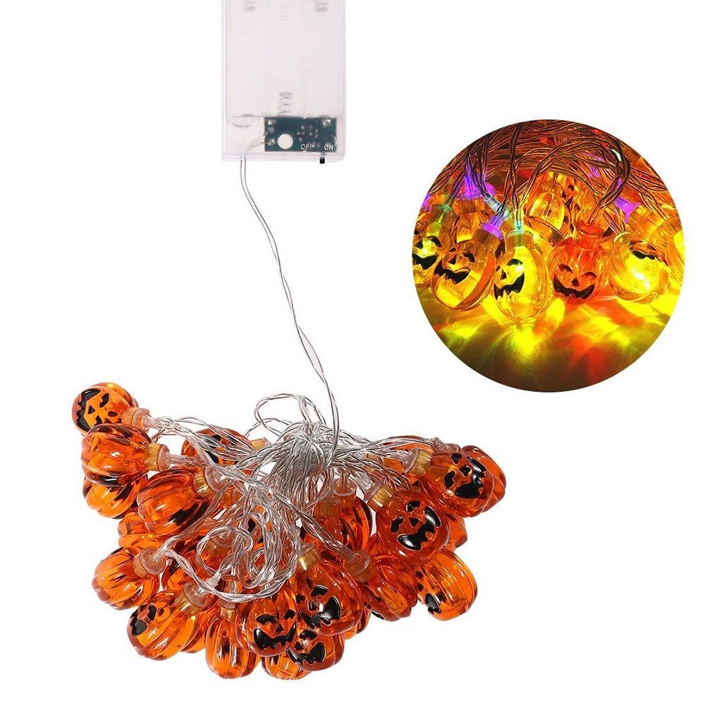 Сказочный струнный светильник 20LED Тыква двор сад Рождественский Декор фестиваль Сказочный струнный Сказочный светильник батарейный блок ландшафтный светильник для улицы