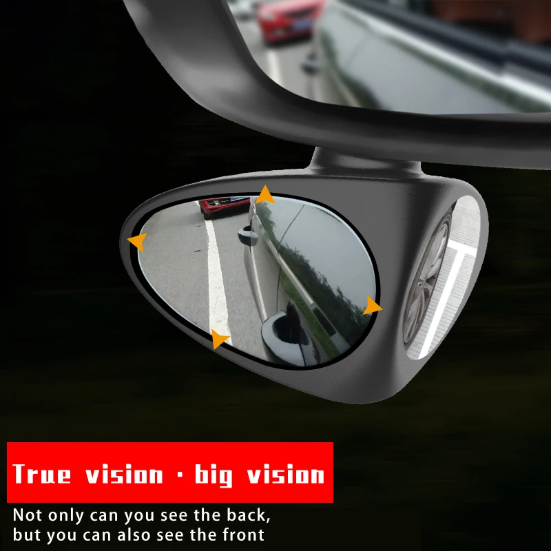 

2 in 1 Car Blind Spot Mirror Wide Angle Mirror 360 Rotation Adjustable Convex Rear View Mirror View front wheel Car mirror