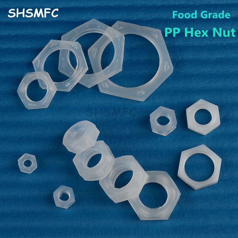 

Food Grade PP Plastic Hex Nut Thread M6 M8 M10 M12 M14 M16/G1/8 G1/4 G3/8 G1/2 G3/4 Fastening Standard Parts Water Pipe Adapter