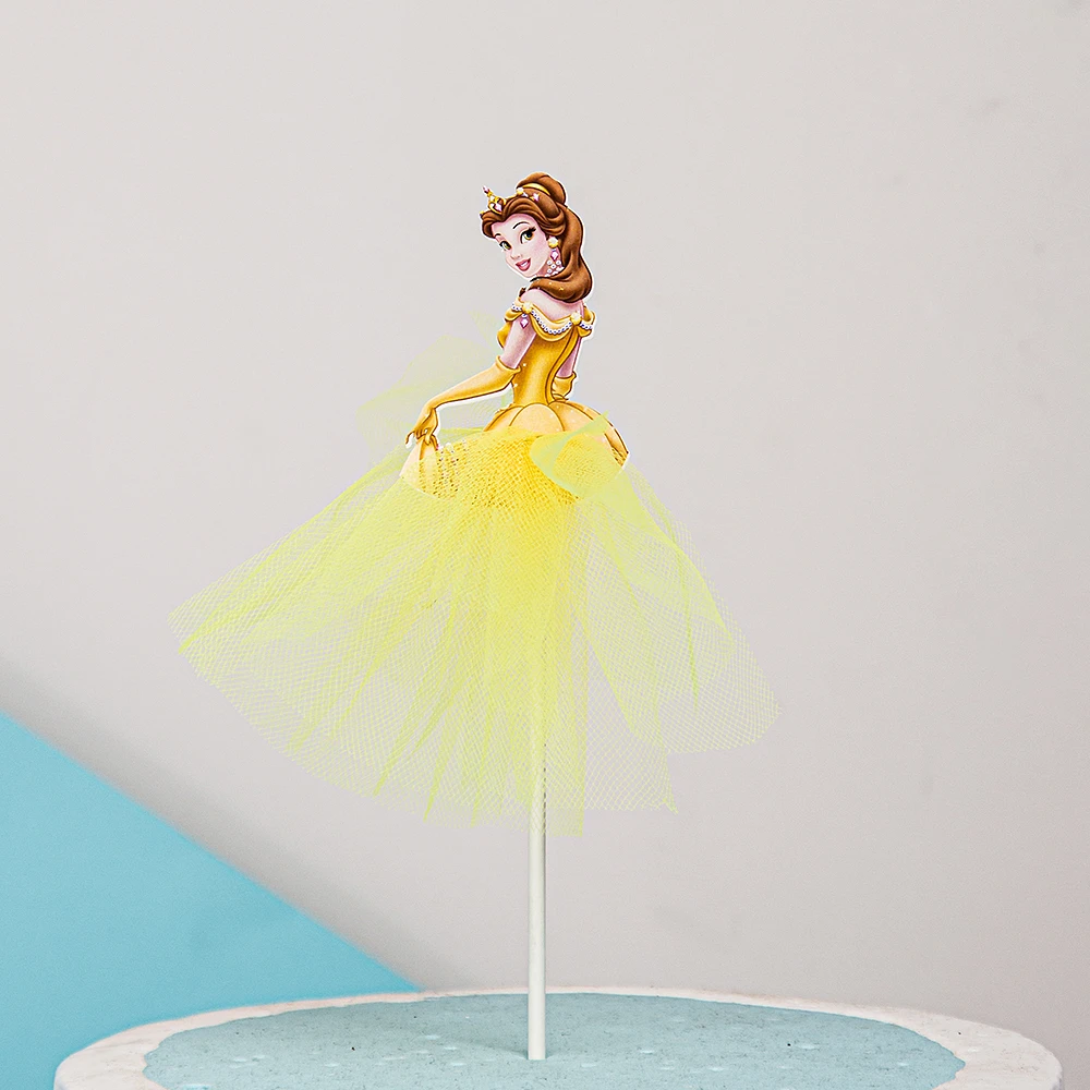 Decoration De Gateau La Belle Et La Bete 1 X Decoration Pour Fete D Anniversaire Pour Fille Aliexpress