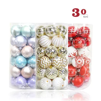 

60mm Christmas Tree Decor Ball Bauble Xmas Party Hanging Ball Ornament decorations for Home Christmas decorations Gift Navidad