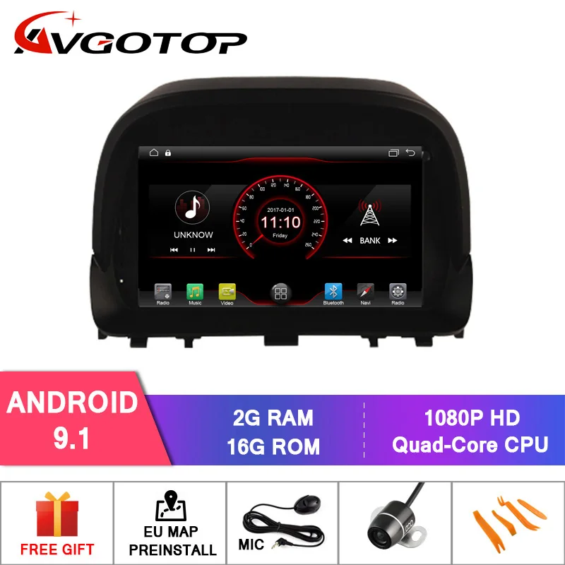 AVGOTOP Android 9 WINCE Bluetooth GPS Автомобильный радиоприёмник dvd-плеер для OPEL MOKKA Автомобильный мультимедийный - Цвет: Android 9