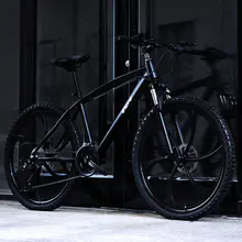 Горный велосипед 26 дюймов для взрослых, переключение на одно колесо, 6 ножей, обод из алюминиевого сплава, двойные дисковые тормоза, студенческий внедорожный велосипед