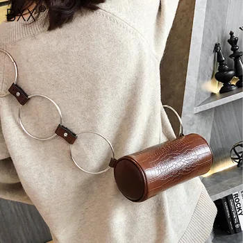 

[BXX] Crocodile Pattern PU Leather Shoulder Bags For Women 2020 Retro Quality Handbags Lady Designer Totes Female Hand Bag LM372