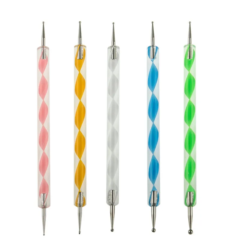 Напрямую от производителя 5 набор спиральных акриловые балясины двуглавый набор игл для рисования крестообразной границы Стиль Знаменитостей поставка