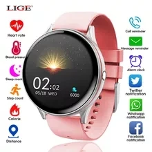 

LIGE Women Smart Watch Touch Screen Heart Rate Sphygmomanometer Multifunctional Sports Ladies Smartwatch Relogio Feminino