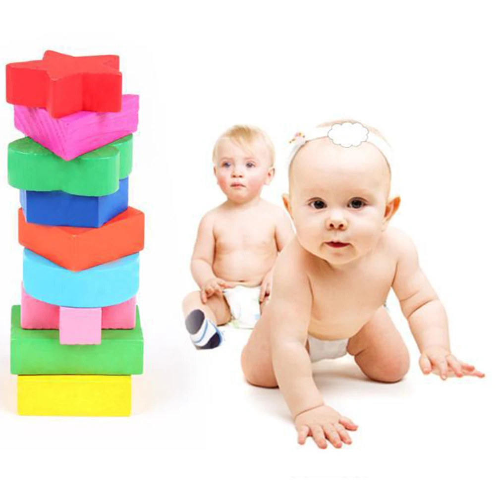 

Wooden Geometric Shapes Sorting Math Puzzle Preschool Educational Game