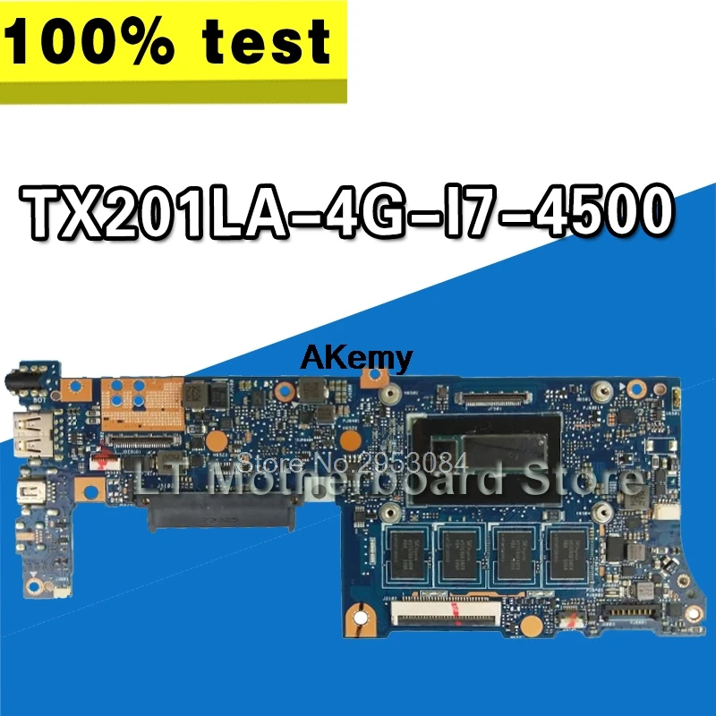 Для For Asus TX201LA 4G I7 4500 TX201L TX201 системная материнская плата для ноутбука Материнская