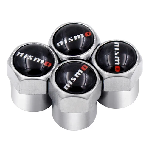 4x Car Valve Caps Exterior Sticker For Nissans Nismo Qashqai J10 Trail T32 T31 Tiida Juke Note Kicks Accessories Styling | Автомобили и