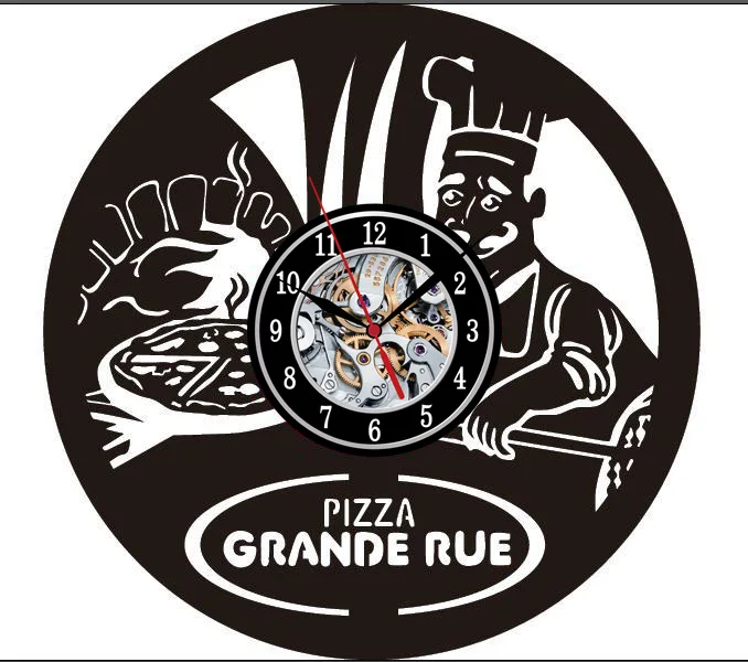 Домашний Декор 3D художественные настенные часы виниловая пластина