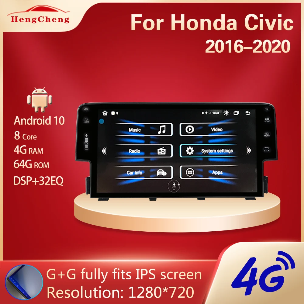Для 2016 2020 Honda Civic owner мультимедийный плеер GPS навигация радио оригинальный