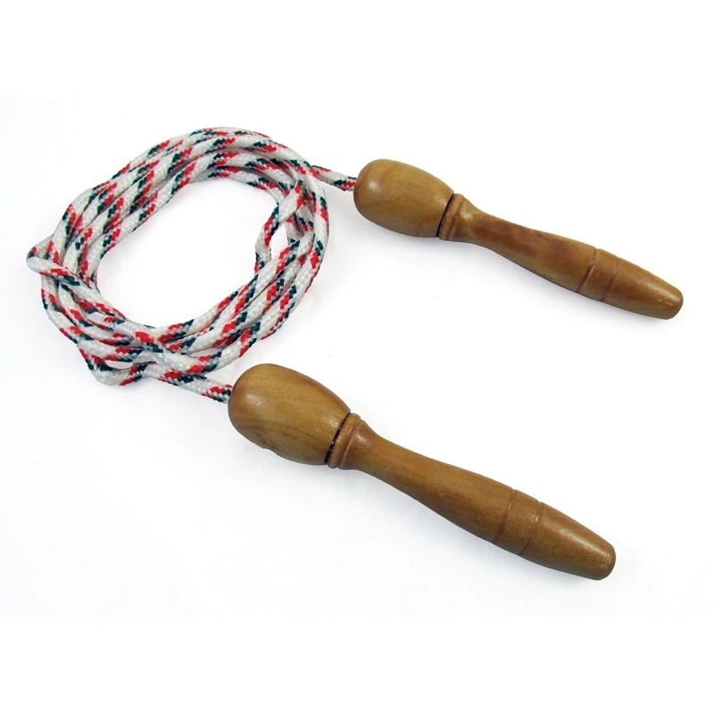 Wooden Handle Skipping Rope Outdoor Toy Children Kid Fitness Exercise Speed Jump
