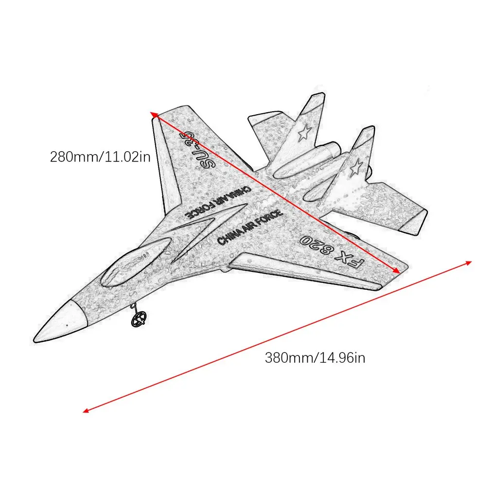 FX-820 2,4 ГГц размах крыльев EPP RC самолет Battleplane RTF пульт дистанционного управления RC Квадрокоптер модель самолета