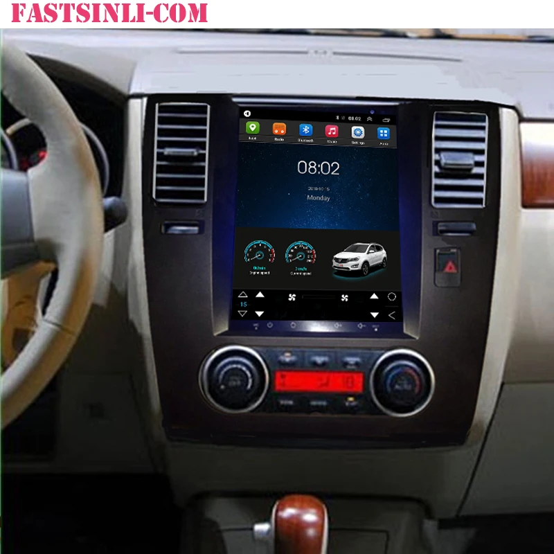 CarPlay android 8,1 10 дюймов HD сенсорный экран автомобильное радио gps навигация для 2005 2006 2007-2010 Nissan Tiida с Bluetooth AUX Wifi