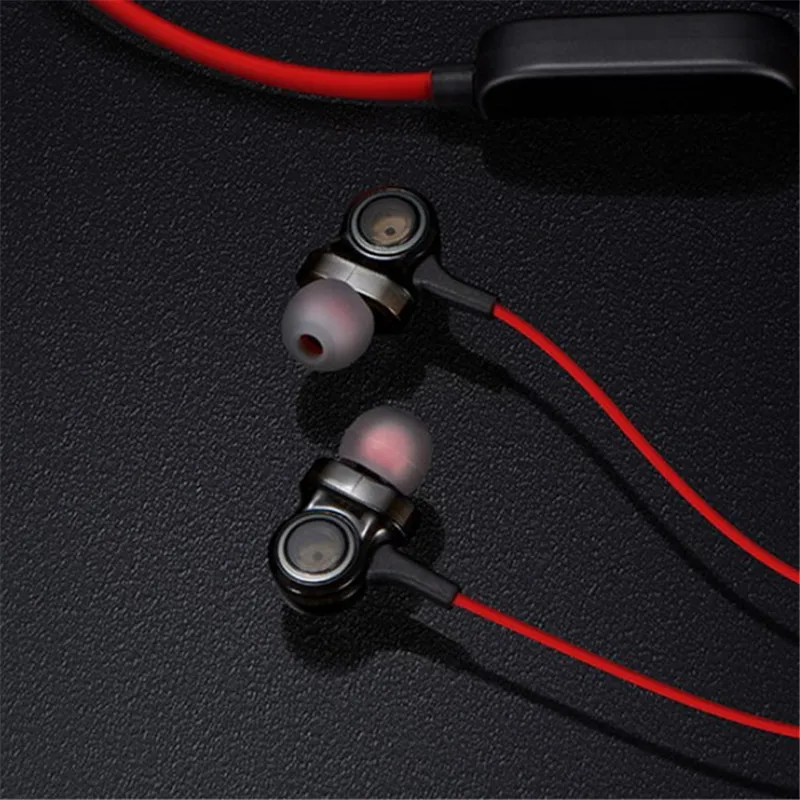 Bluetooth наушники спортивные с шейным ремешком Магнитная Беспроводная гарнитура стерео наушники музыкальные металлические наушники с микрофоном для всех телефонов ear phones bluetooth wireless ecouteur sans fil